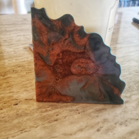 Hand Poured Resin Coaster Set - Picture 3 of 3
